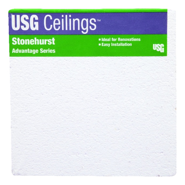 Usg Ceilings 48 in. L X 23.88 in. W 4 in. Square Edge Ceiling Tile